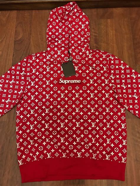 louis vuitton supreme hoodie.